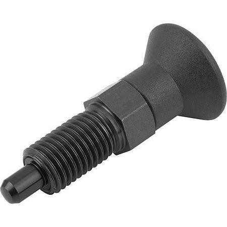 KIPP K0630.21903AJ SPRING PLUNGER 1/4 -28 STEEL