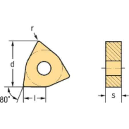 WALTER VALENITE WNMG100608-MK5 WKK10S TURNING INSERT 542 INSERT WKK10S GRADE