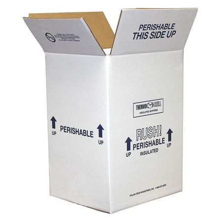 POLAR TECH 53XM41 INSULATED SHIPPING CONTAINER CARDBOARD