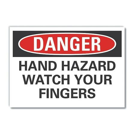 LYLE LCU4-0508-RD_7X5 DANGER SIGN 7 W X 5 H 0.001 THICK