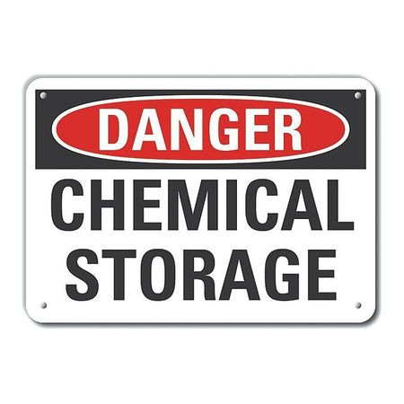 LYLE LCU4-0383-NA_10X7 ALUM CHEMICALS DANGER SIGN,7X10IN,ALUM