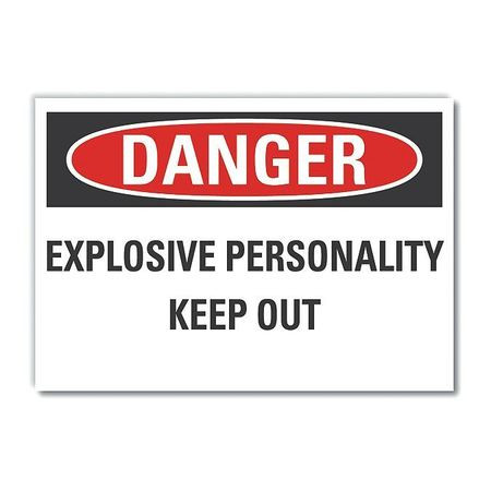LYLE LCU4-0507-RD_10X7 DANGER SIGN 10 W X 7 H 0.001 THICK