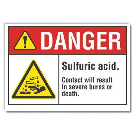 LYLE LCU4-0004-RD_5X3.5 DANGER SIGN 5 W X 3-1/2 H 0.001 THICK