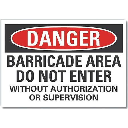 LYLE LCU4-0685-RD_14X10 DO NOT ENTER DANGER RFLCT LBL,10INX14IN