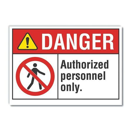 LYLE LCU4-0143-RD_7X5 DANGER SIGN 7 W X 5 H 0.001 THICK