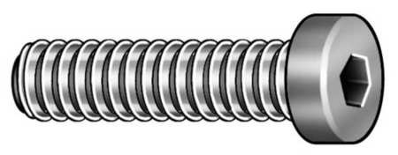 GRAINGER GLOBAL SOURCING SDSL0080075CP-PK100 SHCS LOW ALLOY STEEL #8-32X3/4 PK100