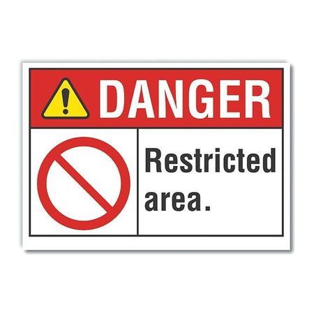 LYLE LCU4-0123-RD_10X7 DANGER SIGN 10 W X 7 H 0.001 THICK