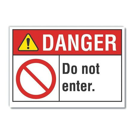 LYLE LCU4-0119-ND_10X7 DANGER SIGN 10 W X 7 H 0.001 THICK