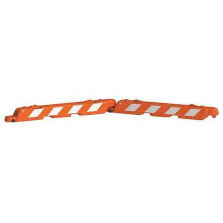 GRAINGER GLOBAL SOURCING AB96-O-DGLR AIRPORT BARRICADE ORANGE 10 H 96 L