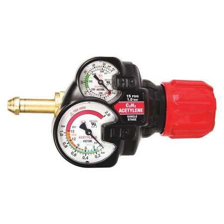 VICTOR 0781-3603 GAS REGULATOR BRASS 2-1/2 GAUGE SIZE