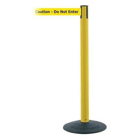 TENSABARRIER 875-35-MAX-NO-YAX-C BARRIER POST PVC POST YELLOW FINISH