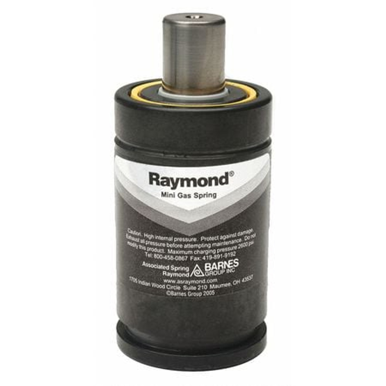 ASSOCIATED SPRING RAYMOND TU 250-016 GAS SPRING CARBON STEEL FORCE 600 LB.