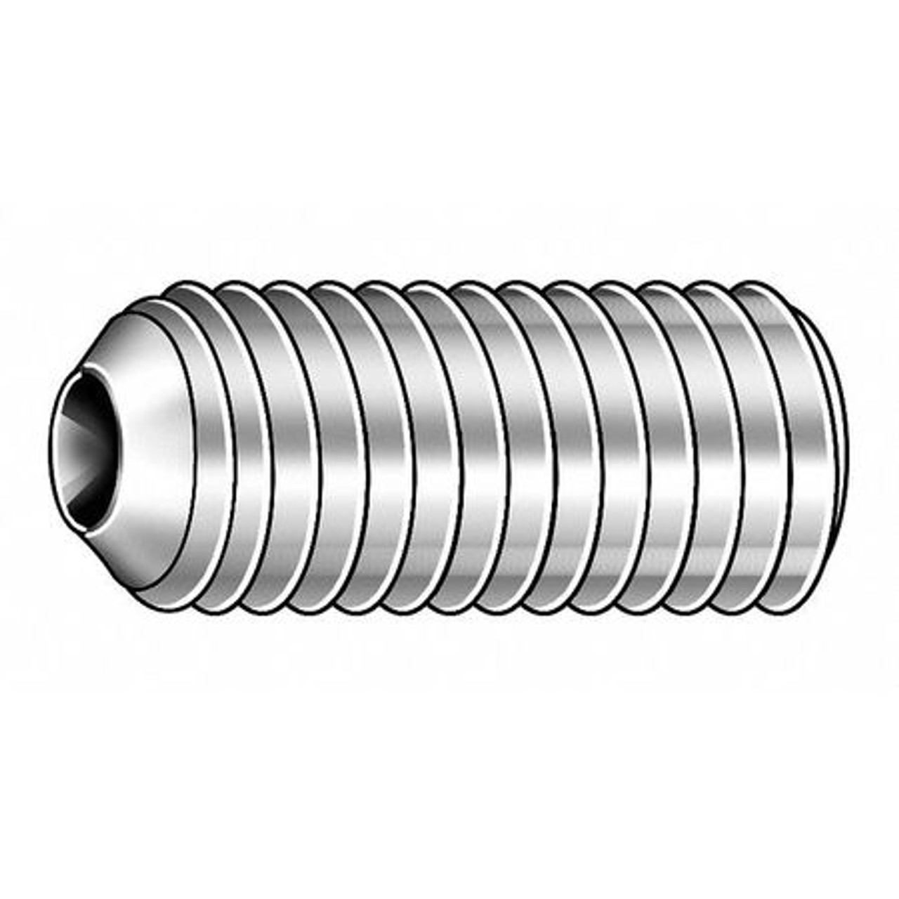 GRAINGER GLOBAL SOURCING SDSS0060019FP-PK100 SOCKET SET SCREW CUP 6-40X3/16 PK100