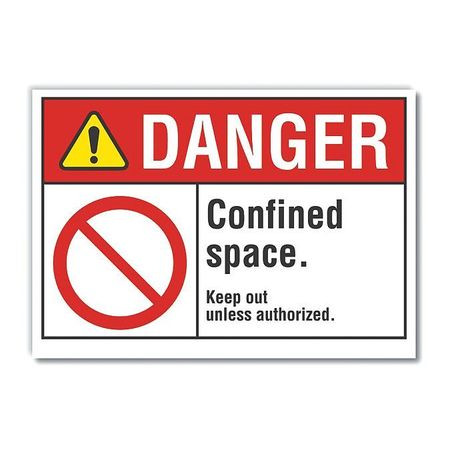 LYLE LCU4-0117-RD_10X7 DANGER SIGN 10 W X 7 H 0.001 THICK