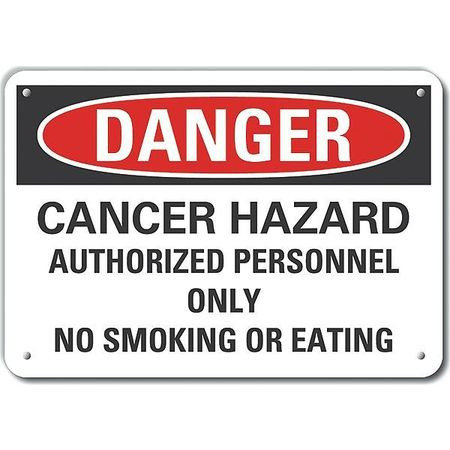 LYLE LCU4-0676-NP_14X10 DECAL DANGER CANCER HAZARD 14X10 