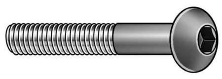 GRAINGER GLOBAL SOURCING BHSD0080100CP-PK100 SHCS BUTTON ALLOY STEEL #8-32X1 PK100