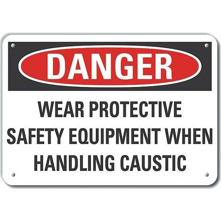 LYLE LCU4-0660-NP_14X10 DECAL DANGER WEAR PROTECTIVE 14X10 