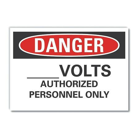 LYLE LCU4-0542-RD_5X3.5 REFL DECAL DANGER VOLTS 5 X3-1/2 
