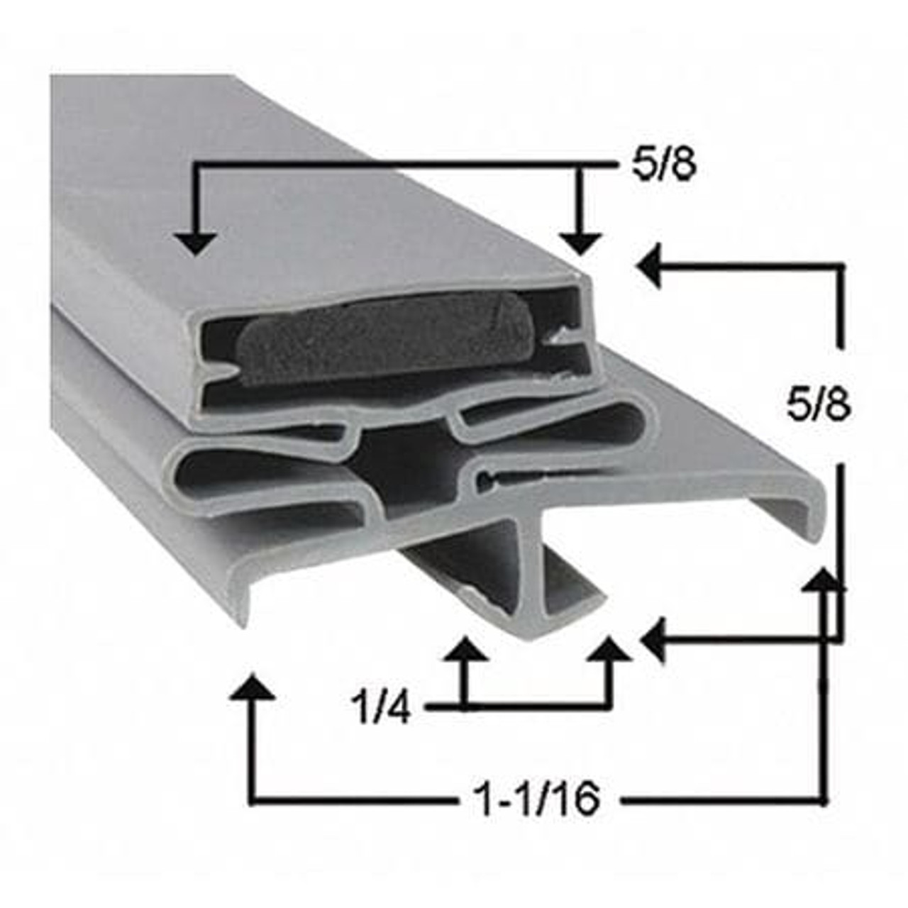 TRAULSEN 9501 DOOR GASKET 23-1/2 X 59-1/2 