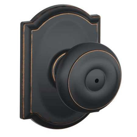 SCHLAGE F40 GEO 716 CAM PRIVACY LOCK, GEORGIAN KNOB, CAMELOT ROS