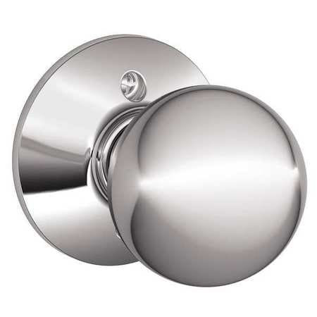 SCHLAGE F170 ORB 625 SINGLE DUMMY, ORBIT KNOB, BRIGHT CHROME
