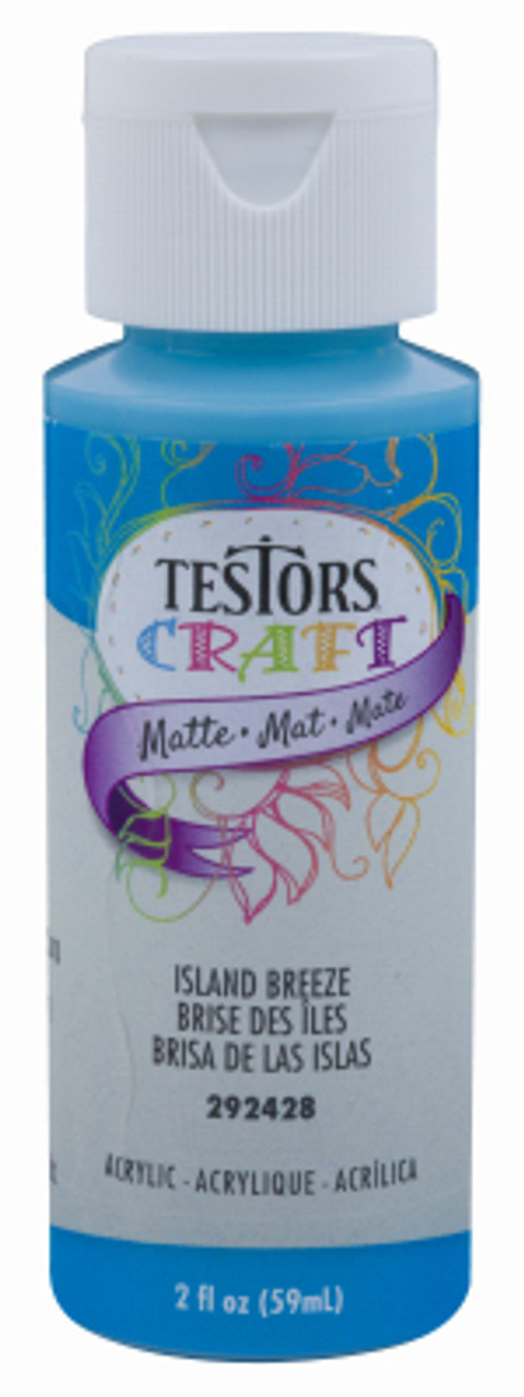TESTOR CORPORATION 292428A ACRYLIC CRAFT PAINT, MATTE ISLAND BREEZE