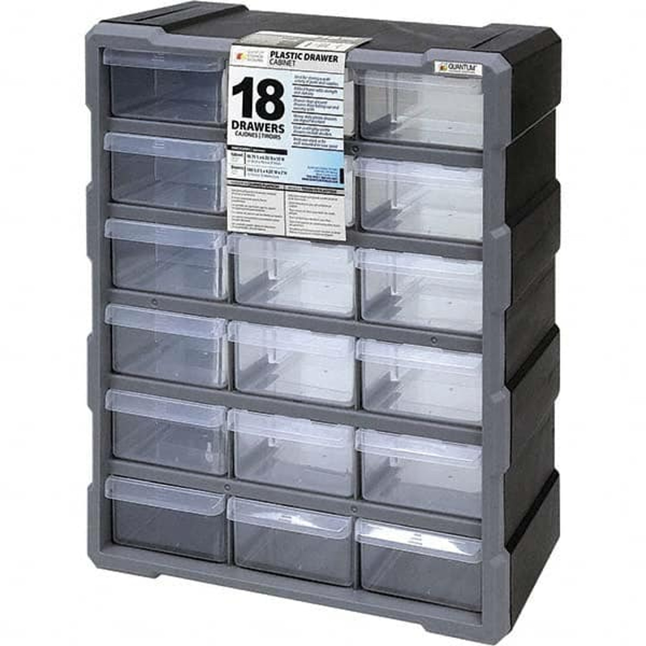 QUANTUM STORAGE SYSTEMS PDC-18BK CABINET STORAGE W/18 DWR LARGE
