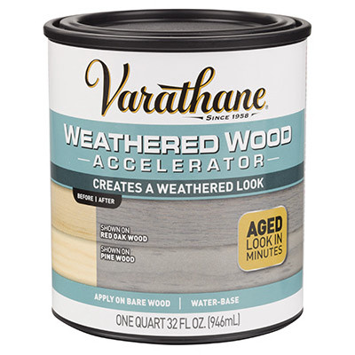 RUST-OLEUM 313835 WEATHERED WOOD ACCELERATOR, QT.