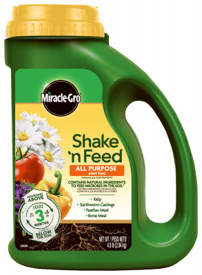THE SCOTTS MIRACLE-GRO 3001910 SHAKE 'N FEED ALL-PURPOSE PLANT FOOD, 4.