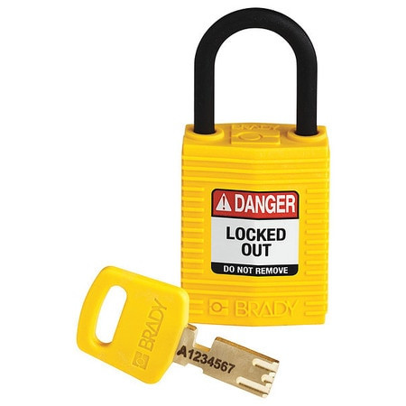 BRADY SPC ABSORBENTS CPT-YLW-25PL-KD COMP NYLON LOCK YLW 25MMPLASTIC SHKL KD