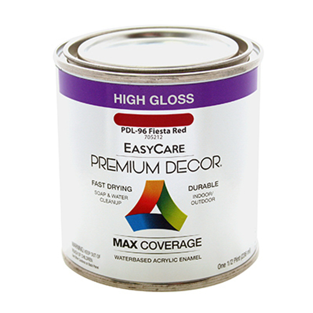 TRUE VALUE MFG COMPANY PDL97-QT PREMIUM DECOR HOT RED GLOSS ENAMEL PAINT