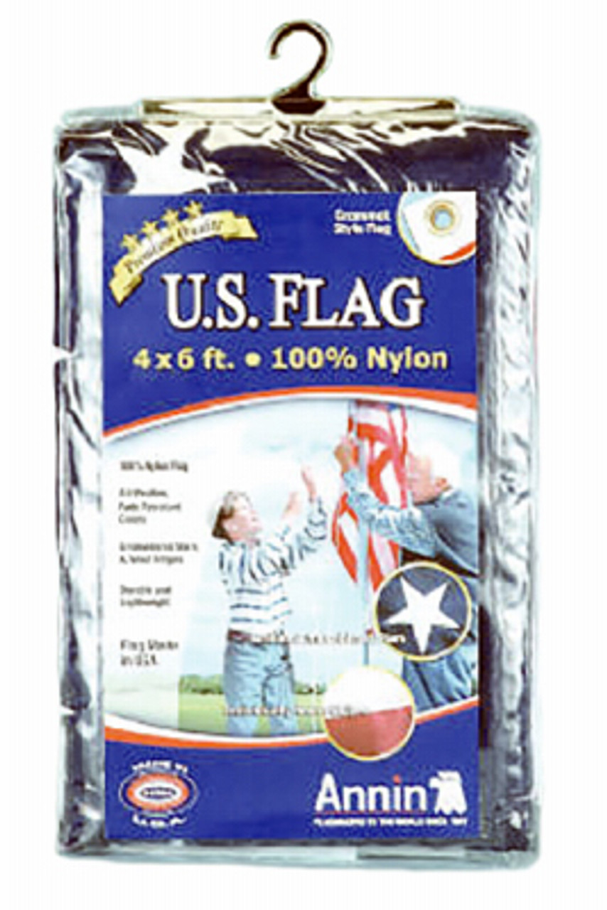 ANNIN FLAGMAKERS 002215R 4 X 6-FT. NYLON REPLACEMENT U.S. FLAG