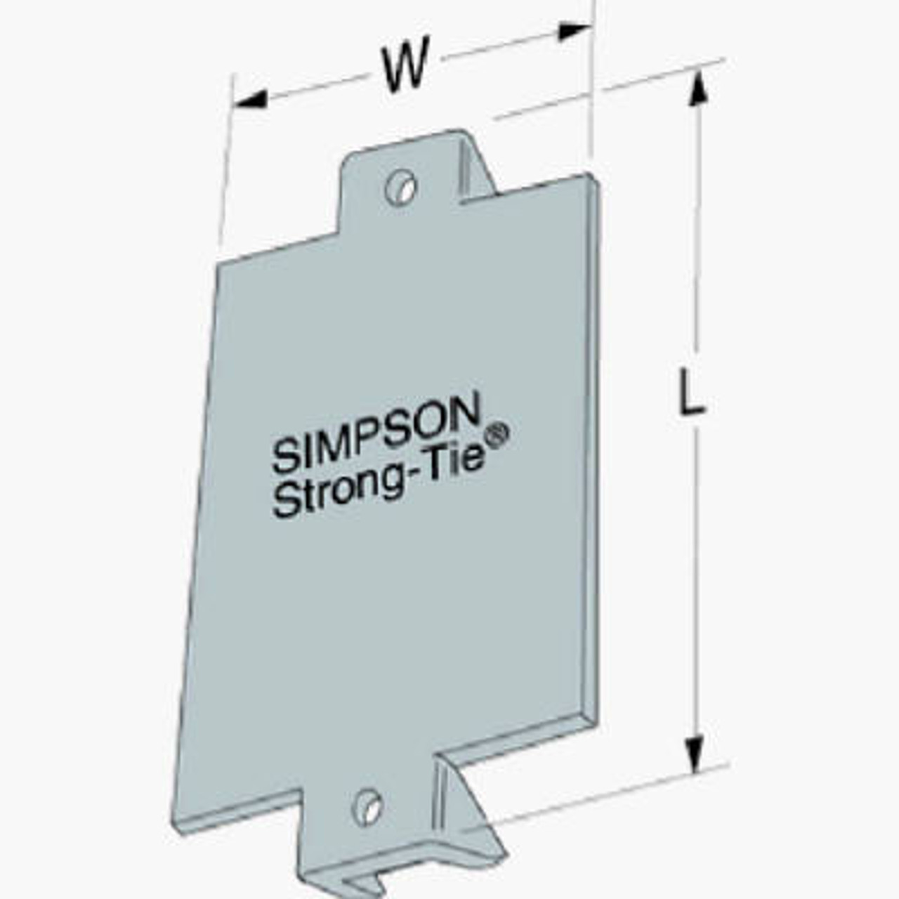 SIMPSON STRONG-TIE NS1 NAIL STOPPER GALV 14GA 1-1/2X3