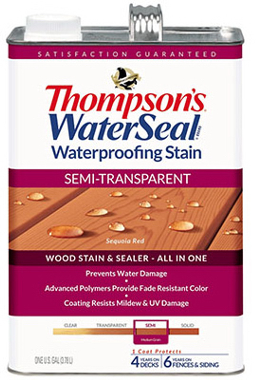 THOMPSONS WATERSEAL 042831-16 WATERPROOFING STAIN, SEMI-TRANSPARENT, S
