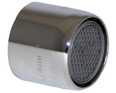 LARSEN SUPPLY CO., INC. 09-1071 BRASS AERATOR, SLOTLESS, CHROME-PLATED, 