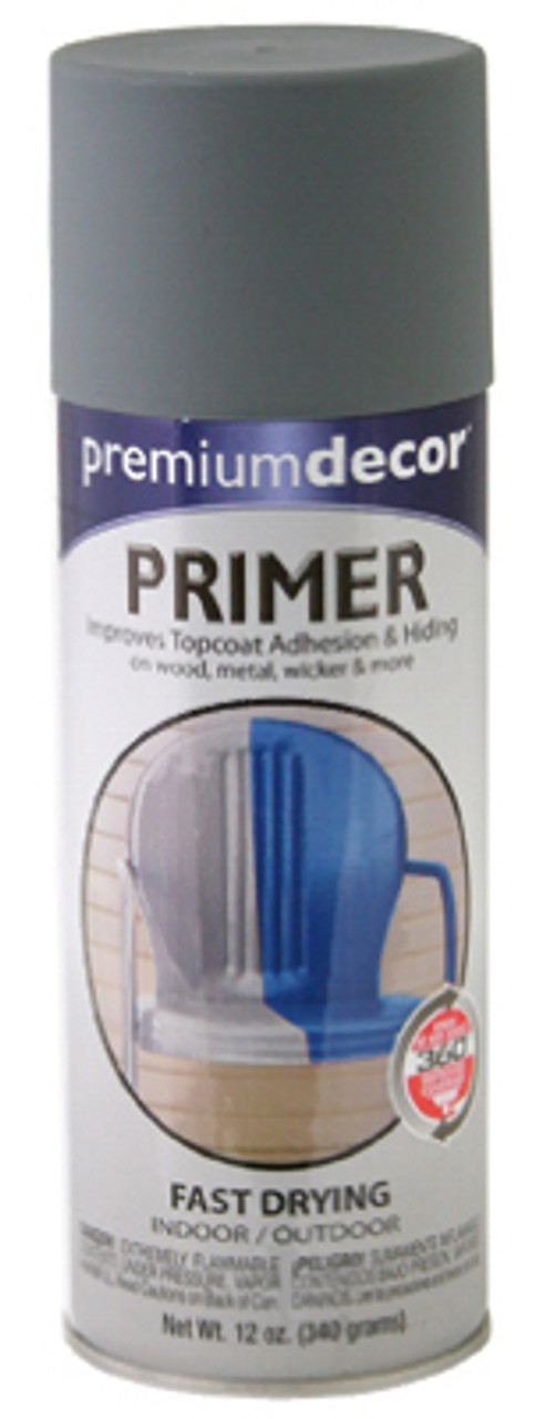 TRUE VALUE MFG COMPANY PDS9-AER PREMIUM DECOR SPRAY PRIMER, GRAY, 12-OZ.