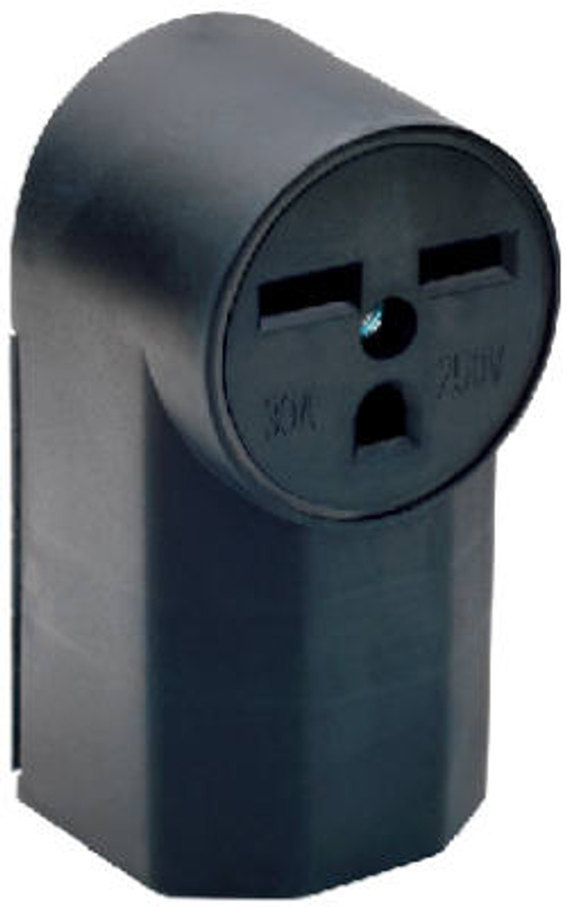 PASS & SEYMOUR 1232CC6 POWER OUTLET, SURFACE-MOUNT, BLACK, 250-