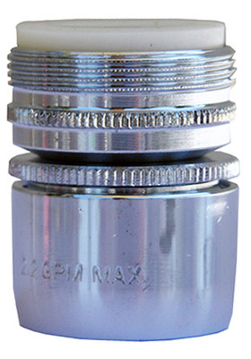 LARSEN SUPPLY CO., INC. 09-1227 SWIVEL AERATOR, DUAL THREAD, CHROME