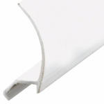 PRIME LINE PRODUCTS P 7851 GLASS RETAINER, SNAP-IN, RIGID WHITE VIN