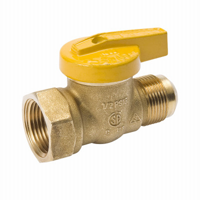 B&K 114-543 GAS BALL VALVE, FORGED BRASS, 15/16 X 3/