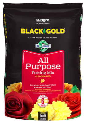 SUNGRO HORTICULTURE 1410102.CFL001.5P ALL PURPOSE POTTING MIX, 1.5-CU. FT.