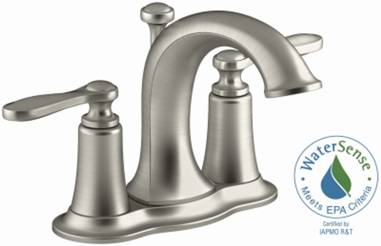 KOHLER R45780-4D1-BN LINWOOD LAVATORY FAUCET, DOUBLE HANDLE, 