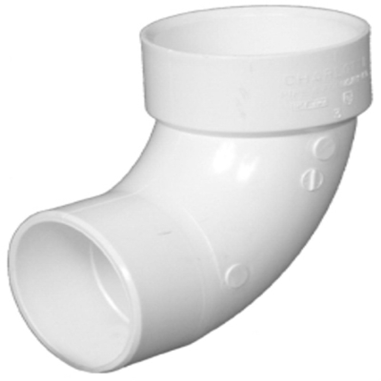 CHARLOTTE PIPE & FOUNDR PVC 00302  1000HA SCHEDULE 40 DWV SANITARY STREET ELBOW, 9
