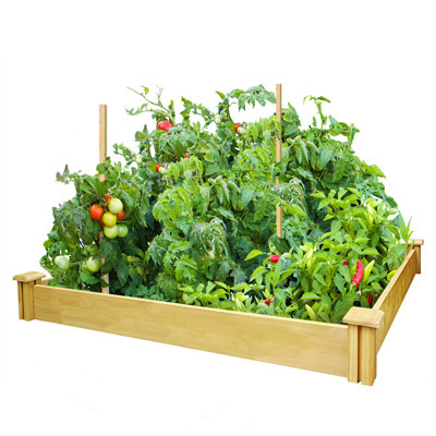 GREENES FENCE CO RCMG4S4B RAISED GARDEN KIT, 4 X 4-FT.