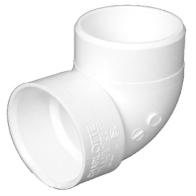 CHARLOTTE PIPE & FOUNDR PVC 00333  0600HA VENT ELBOW, 90 DEGREE, DWV PVC, 1.5-IN.
