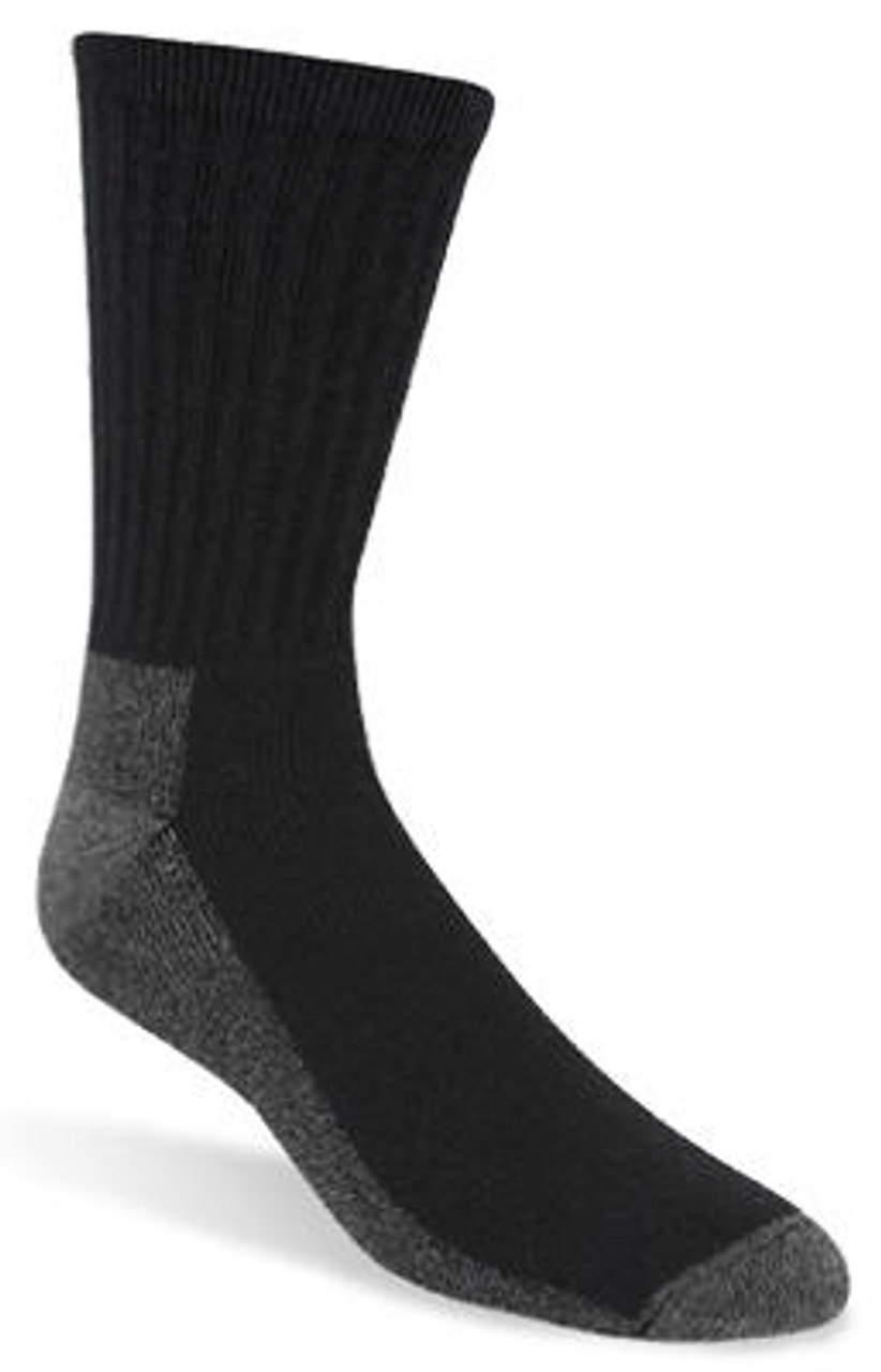 WIGWAM MILLS INC S1221-052-MD WORK SOCKS, BLACK & GRAY, MEN'S MEDIUM, 