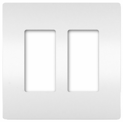 PASS & SEYMOUR RWP262WCC6 RADIANT 2-GANG PLASTIC WALL PLATE, WHITE