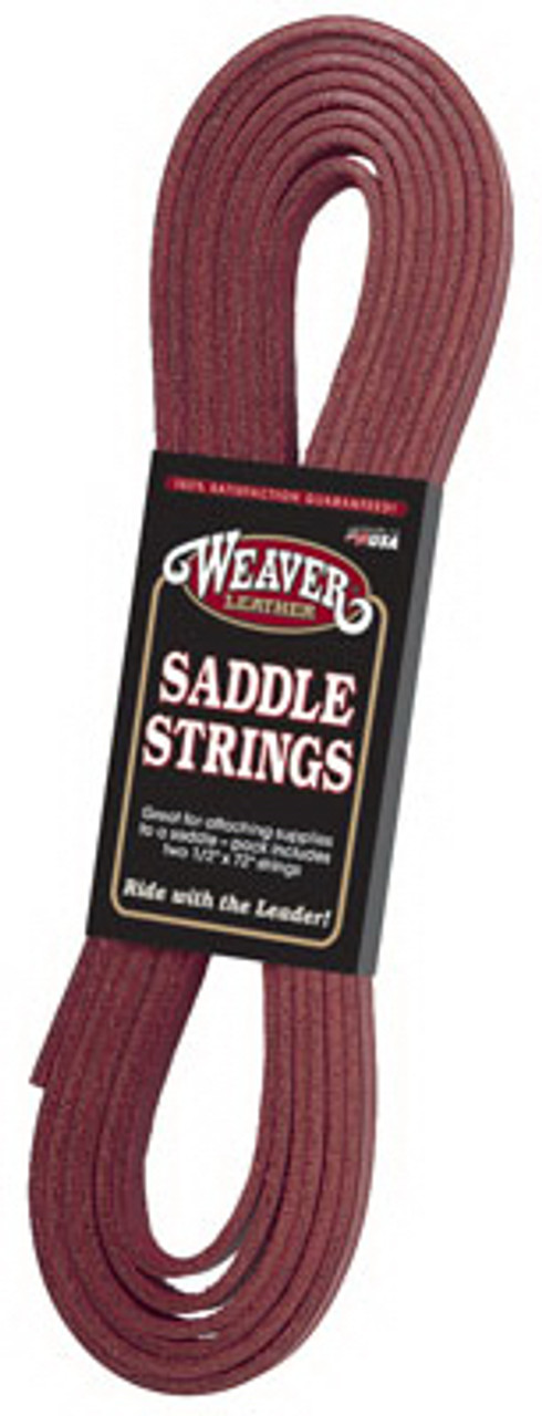 WEAVER LEATHER LLC 30-1727 HORSE SADDLE STRING, BURGUNDY LEATHER, 1