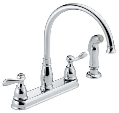 DELTA FAUCET COMPANY 21996-LF WINDEMERE CHROME 2-HANDLE KITCHEN FAUCET
