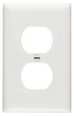 PASS & SEYMOUR SP8WUCC100 WALL PLATE, DUPLEX OUTLET, UREA, WHITE